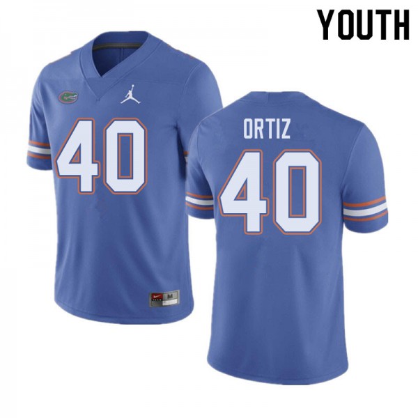 Jordan Brand Youth #40 Marco Ortiz Florida Gators College Football Jerseys Blue